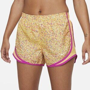 Nike Women's Tempo Icon Clash Running Shorts Yellow Size S Athletic‎ DD2279-795